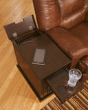 Laflorn Chairside End Table with USB Ports & Outlets