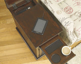Laflorn Chairside End Table with USB Ports & Outlets
