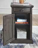 Laflorn Chairside End Table with USB Ports & Outlets
