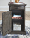 Laflorn Chairside End Table with USB Ports & Outlets