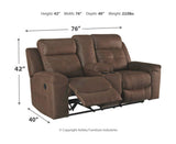 Jesolo Reclining Loveseat with Console