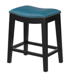 Briar 24" Bar Stool, Teal Blue