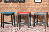 Briar 24" Bar Stool, Teal Blue