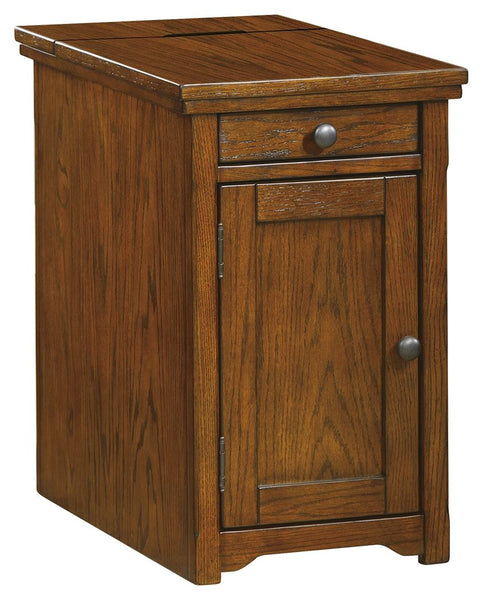 Laflorn Chairside End Table with USB Ports & Outlets