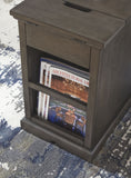 Laflorn Chairside End Table with USB Ports & Outlets