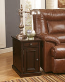 Laflorn Chairside End Table with USB Ports & Outlets