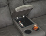 Austere Reclining Loveseat with Console