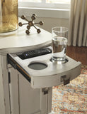 Laflorn Chairside End Table with USB Ports & Outlets