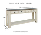 Bolanburg Sofa/Console Table