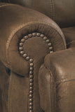 Austere Reclining Loveseat with Console