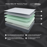 10 Inch Chime Elite Memory Foam Mattress in a box