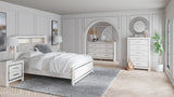 Altyra Upholstered Panel Bookcase Headboard