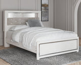 Altyra Upholstered Panel Bookcase Headboard