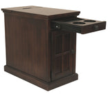 Laflorn Chairside End Table with USB Ports & Outlets