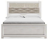 Altyra Upholstered Panel Bookcase Headboard
