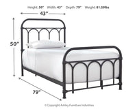 Nashburg Metal Bed