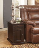 Laflorn Chairside End Table with USB Ports & Outlets