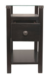Diamenton Chairside End Table with USB Ports & Outlets