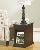 Laflorn Chairside End Table with USB Ports & Outlets