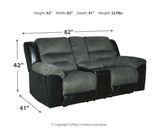 Earhart Reclining Loveseat with Console