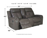 Jesolo Reclining Loveseat with Console